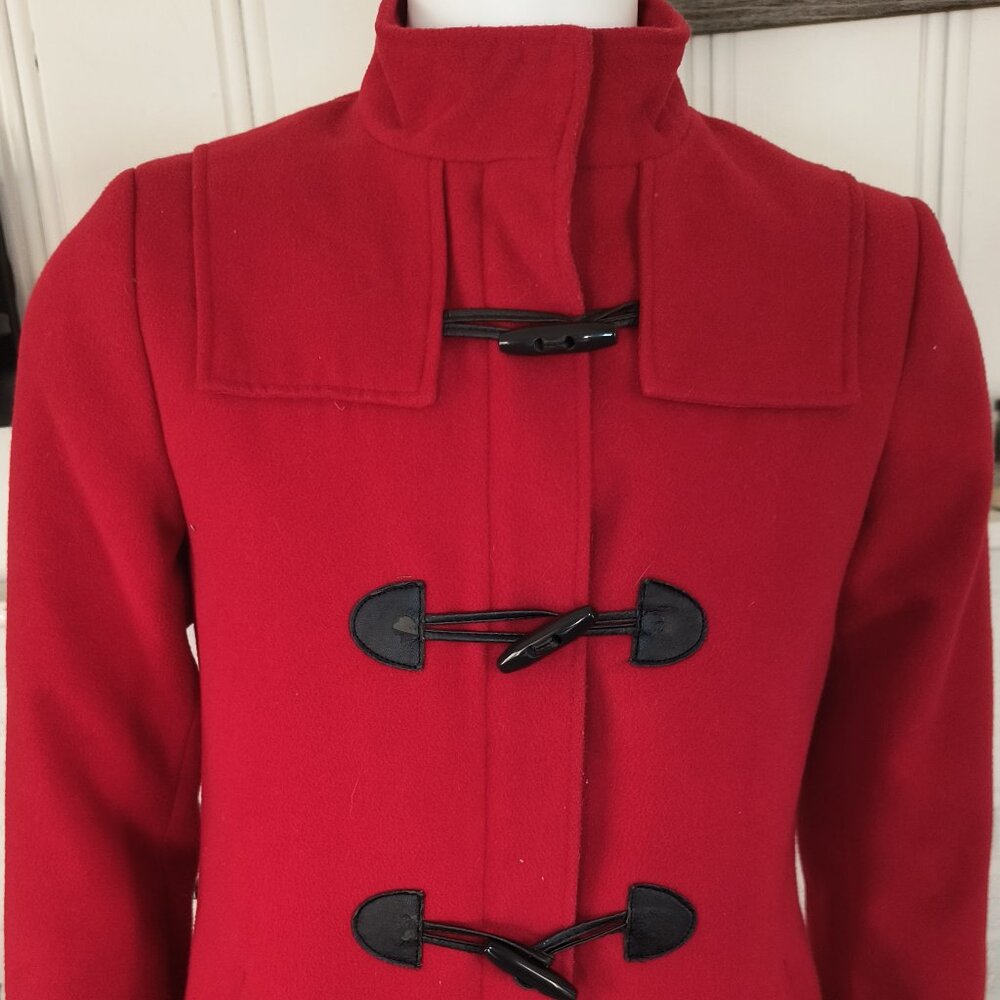 St. John's Bay Red Wool Coat
